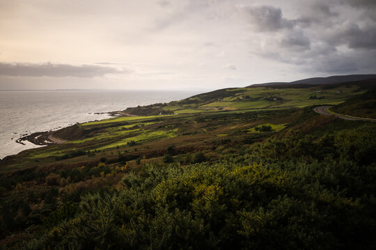 Sunset on the coast of Scotland