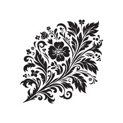 floral design vector silhouette clip art idea logo design illustration. flower abstract icon set collections.