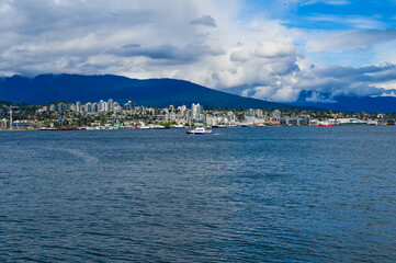 lake and city 