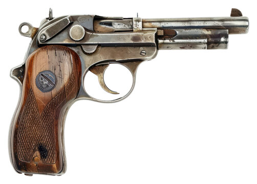 PNG Vintage gun handgun weapon