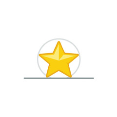 Fototapeta premium Golden star on black