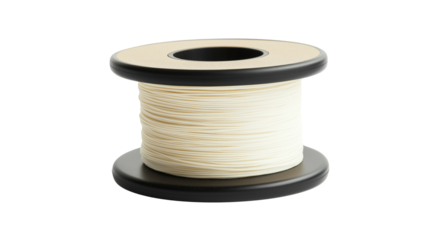 A brown roll wrapped with white plastic thread, used for plumbing work, sealing pipe threads, ensuring leak-proof connections efficiently.