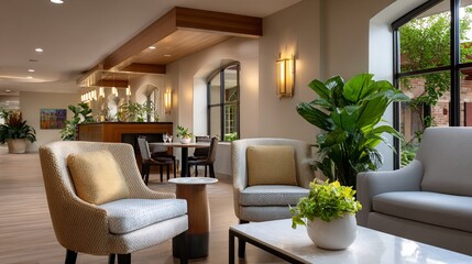 Assisted Living Facility Interior with Modern Decor