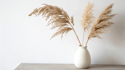 white vase with flowers
