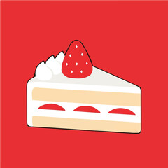 Cake vector design for advertising