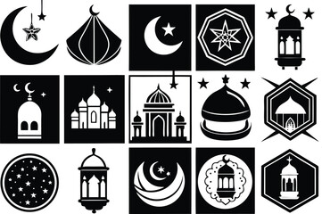 Islamic symbols and mosques collection
