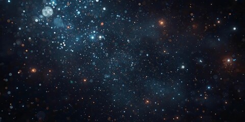 Fototapeta premium Abstract cosmic background with shimmering particles.