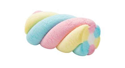 Isolated colorful marshmallow