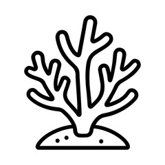 Line icon coral vector on white background
Vector line icon on white background