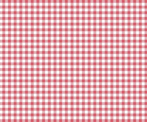Seamless red and white gingham check pattern with a classic picnic and country style. Perfect for fabric design, tablecloths, backgrounds, packaging, and decorative projects.