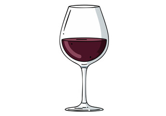A stylish glass of red wine with a captivating swirl, presented with the tagline 'Sip Savor Moment.'  Clean, modern illustration perfect for lifestyle and beverage marketing.