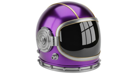 Fototapeta premium Isolated Purple Space Helmet