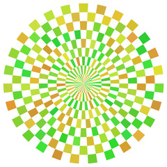Abstract circle mirage technology.	
