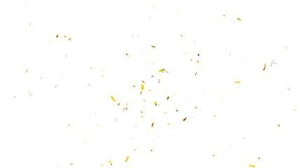 Obraz premium 3d render of Gold confetti flying for celebrate isolated on transparent background. gold confetti isolated, celebrate, celebration, decoration, overlay, effect, surprise, party, holiday,