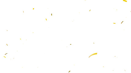 gold confetti explosion on black background, Gold confetti that floats down on transparent background. 3d render of Gold confetti flying for celebrate.