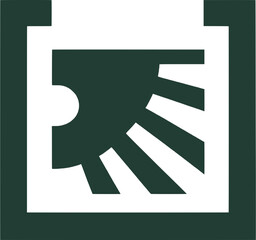 Royal Abstract Face Logo with Crown &ndash; Minimalist Geometric Vector on Transparent Background