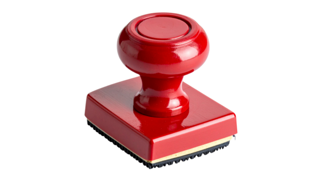 Stamp PNG, Realistic Rubber Seal, Transparent Background, Office and Official Document Mark