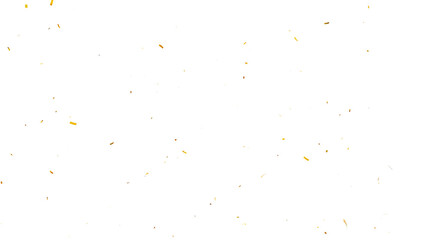 Confetti partical isolated background. 3d Rendering Transparent Confetti. 3d render of Spiral Gold confetti flying. Golden Confetti Transparent Background. Gold Confeti Failling White Background