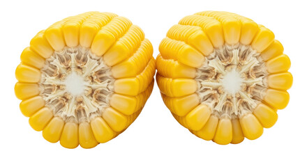 Isolated Corn Halves Cross Section
