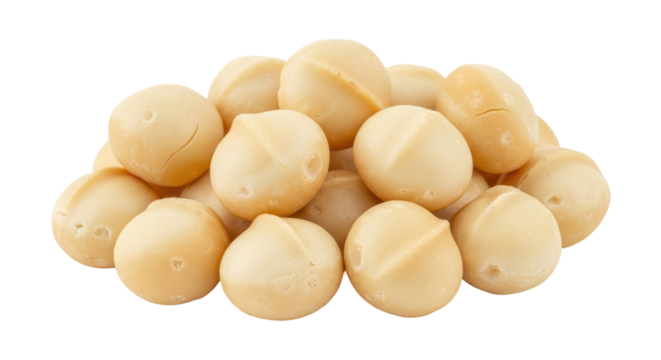 Isolated Macadamia Nuts