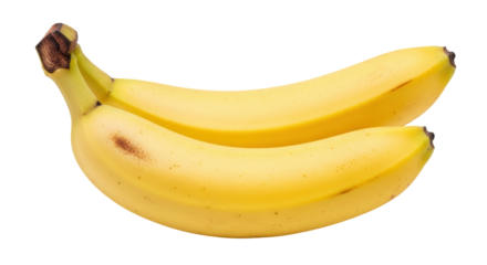 Isolated Two Ripe Bananas