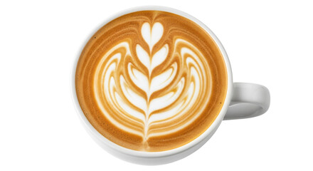Isolated Coffee Latte Art