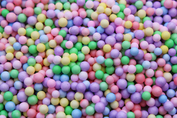 Background with colorful spheres