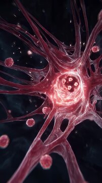 Timelapse depiction of organ changes as fibrotic marrow triggers compensatory blood cell production in spleen and liver.