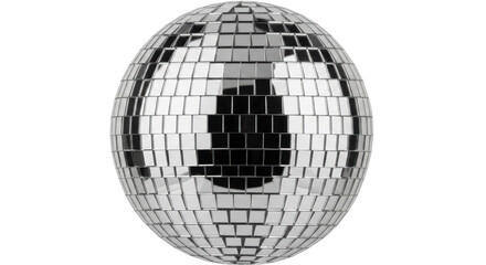 Isolated Silver Disco Ball