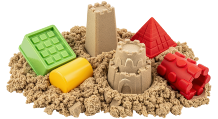 Isolated Sandcastle Toys