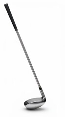 Close-Up View of a Performance Golf Fairway Wood Club with Graphite Shaft and Black Grip for Sports Retail Marketing and Professional Gear Visualization