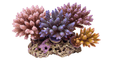 Isolated Colorful Coral Reef