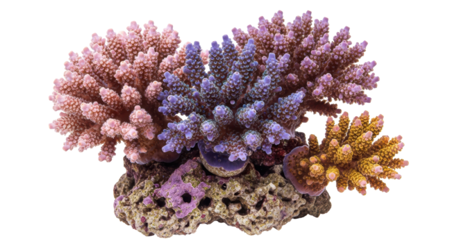 Isolated Colorful Coral Reef