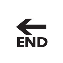 end icon vector illustration