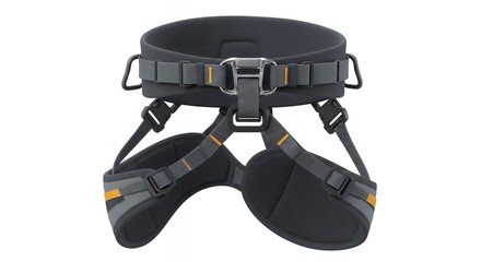 Technical Rock Climbing Harness with Reinforced Belay Loop and Adjustable Leg Straps, Wide Frontal Angle for Extreme Sports and Safety Equipment Branding