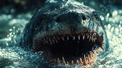 Megalodon's Jaws: A Terrifying Close-Up