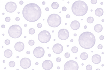 Watercolor painting of transparent bubbles floating on a checkered background, creating a whimsical and ethereal atmosphere