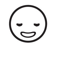 Happy smiling face vector icon illustration design