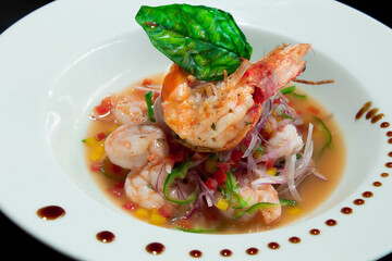 fish and shrimp ceviche