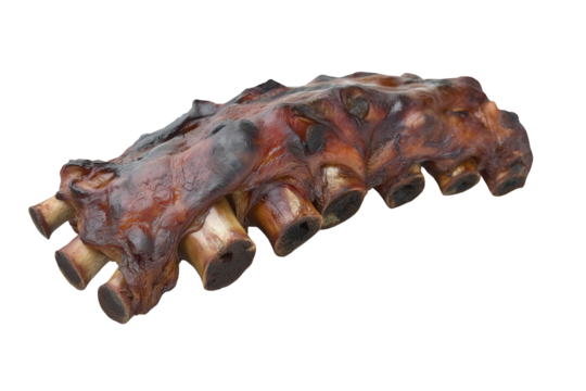 Grilled pork knuckle isolated on transparent or white background. Juicy roasted meat ideal for gourmet dishes, BBQ recipes, culinary presentations, and traditional meals.