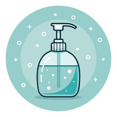 Obraz premium blue water bottle