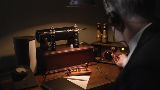 ships wireless operator sending SOS