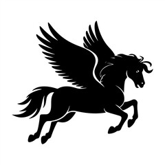 Pegasus Silhouette Vector icon