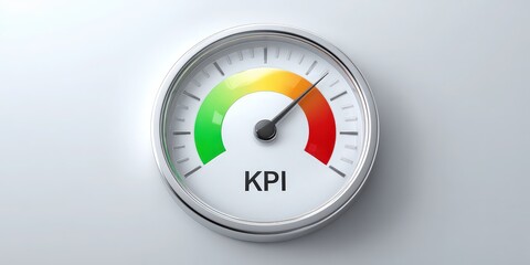 KPI Dashboard Meter for Business Performance Measurement and Analysis