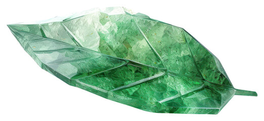 PNG Crystal leaf gemstone jewelry plant.