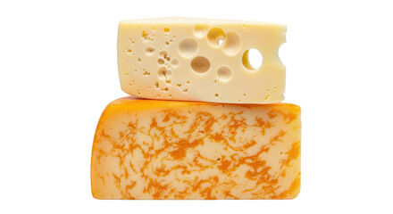 Isolated Cheese Blocks