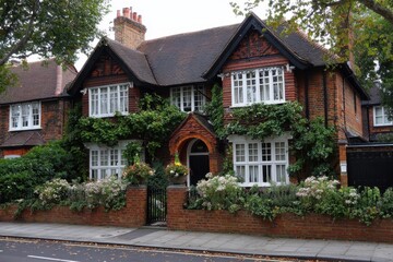 Charming London Residence: A Beautiful Brick Building Reflecting Urban Architecture and Community Spirit