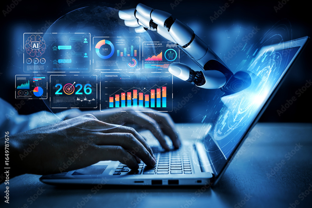 Poster ai powers data analytics with predictive insights, smart dashboards, and real-time modeling for stra