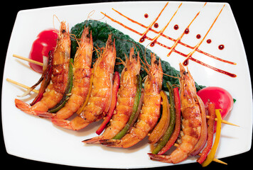 shrimp skewer