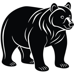 Fototapeta premium Bear Silhouette